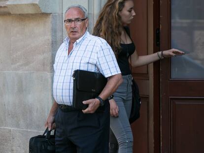 Antoni Marsal, expresidente de la Uni&oacute;n Patronal Metal&uacute;rgica (UPM), ayer a su salida de la primera sesi&oacute;n del juicio. 