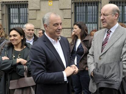 Pachi Vázquez junto al alcalde de Ourense