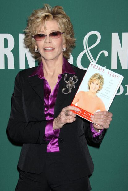 Jane Fonda, promocionando su libro.