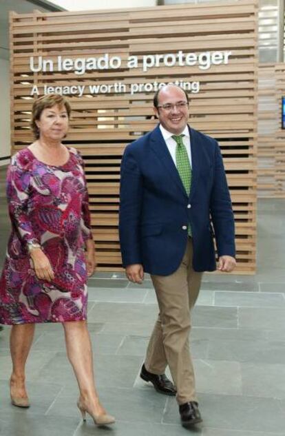 Pilar Barreiro y Pedro Antonio S&aacute;nchez, en 2014.