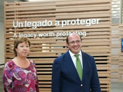 Pilar Barreiro y Pedro Antonio S&aacute;nchez, en 2014.