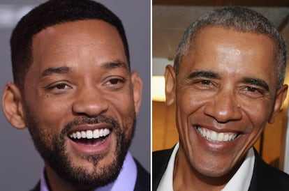 “[Obama] me dijo que estaba seguro de que yo tenía las orejas perfectas para el papel”, confiesa Will Smith al presentador James Corden. Esta imagen da fe de ello.