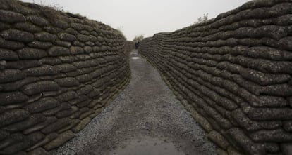 La llamada Trinchera de la Muerte de Diksmuide, en Flandes (Bélgica).