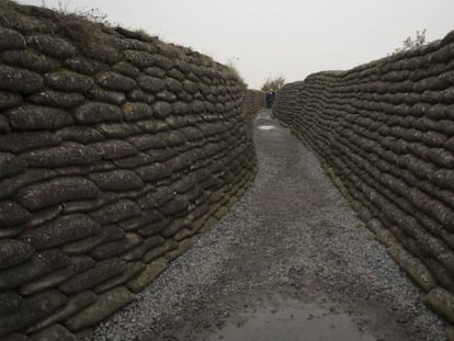 La llamada Trinchera de la Muerte de Diksmuide, en Flandes (Bélgica).