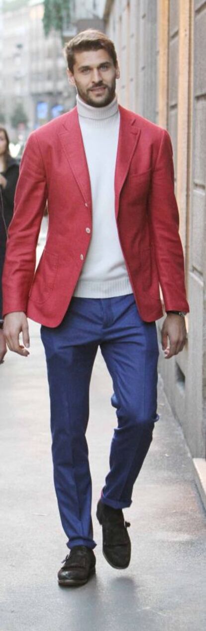 Fernando Llorente, la semana pasada paseando por Milán.
