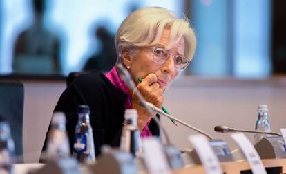 La presidenta electa del Banco Central Europeo, Christine Lagarde, en un encuentro en el Parlamento Europeo en Bruselas, el pasado 4 de Septiembre.
 