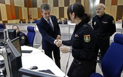 Cosid&oacute;, durante un acto de la polic&iacute;a este lunes en Madrid.