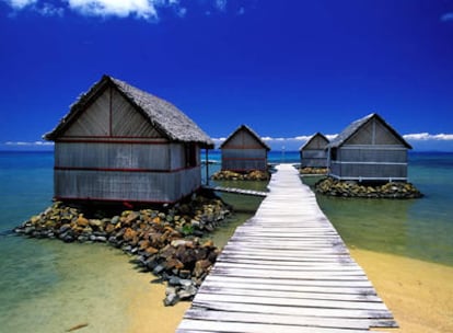 Playas de la isla de Sainte Marie, salpicadas de cabañas