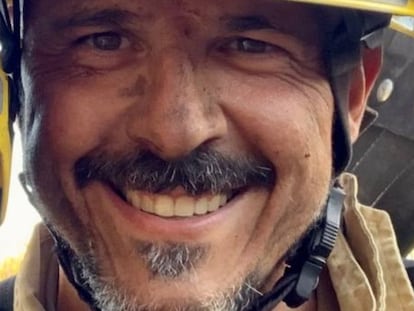 El bombero Antonio Serrano