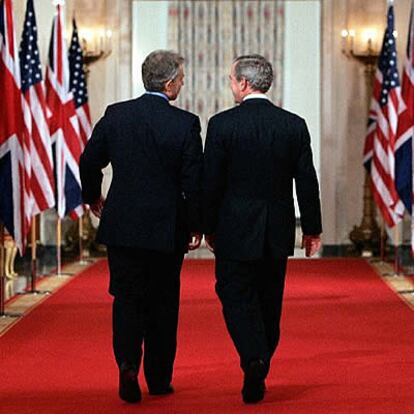 Bush y Blair en la Casa Blanca (Reuters)