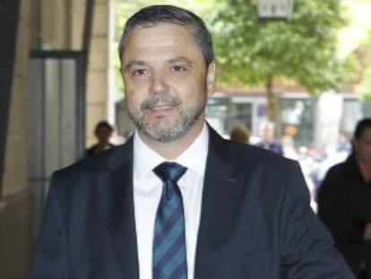 El exgerente de Mercasevilla Fernando Mellet, en los juzgados de Sevilla.