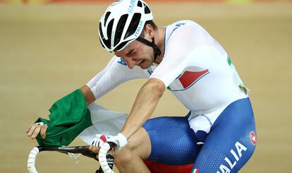 Elia Viviani

El ciclista italiano consiguió un sorprendente oro en la prueba de ómnium masculino derrotando al favorito, el inglés Mark Cavendish.