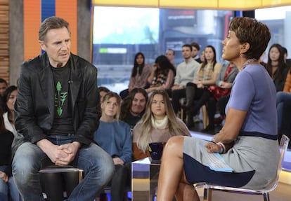 Liam Neeson, en la entrevista con 'Good Morning America'.