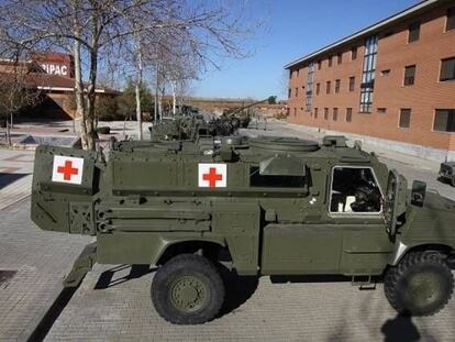 Ambulancia blindada RG-31 del Ejército de Tierra español donada a Ucrania.