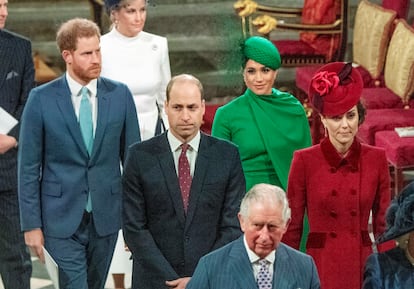 El 9 de marzo de 2020 tuvo lugar el último acto público en el que se pudo ver a los entonces duques de Cambridge y a los duques de Sussex juntos.