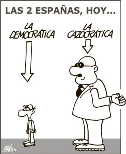 La viñeta publicada por Forges hoy, 28 de enero, en EL PAÍS.