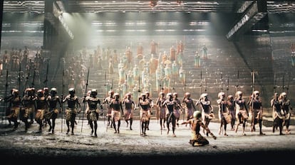 Representaci&oacute;n de &#039;Aida&#039; en 1998 en el Teatro Real.