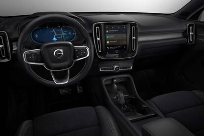 Interior del Volvo XC40 Recharge.