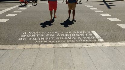 ¡Peatones somos todos! en Barcelona.