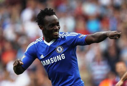 Essien, durante un partido con el Chelsea.