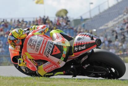 Rossi, en la sesión de calificación de ayer.