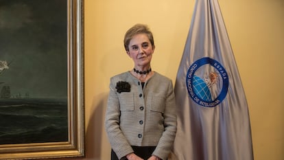 Paz Esteban en su toma de posesión como directora del CNI, en febrero de 2020.
