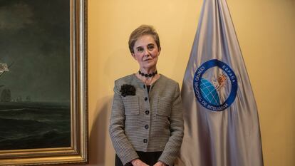 Paz Esteban en su toma de posesión como directora del CNI, en febrero de 2020.