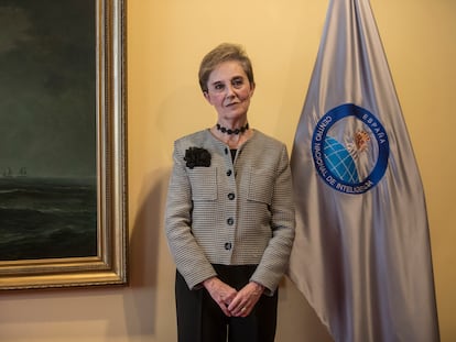 Paz Esteban en su toma de posesión como directora del CNI, en febrero de 2020.