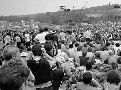 Festivalk de Música y Artes Woodstock, en agosto de 1969, en Bethel (New York).