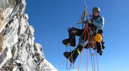 Silvia Vidal, durante una de sus expediciones.