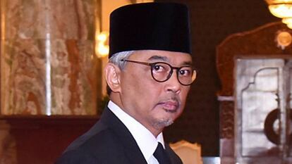El sultán de Pahang, Tengku Abdullah, XVI rey de Malasia.