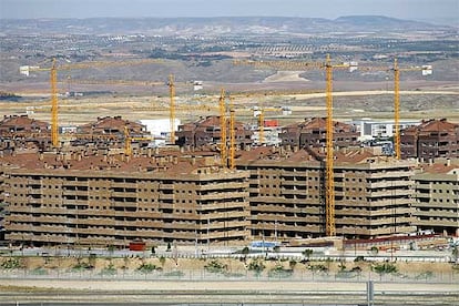 Edificios de la urbanización en construcción en Seseña que contará con más de 13.000 viviendas.