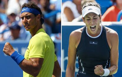 Rafael Nadal y Garbi&ntilde;e Muguruza.