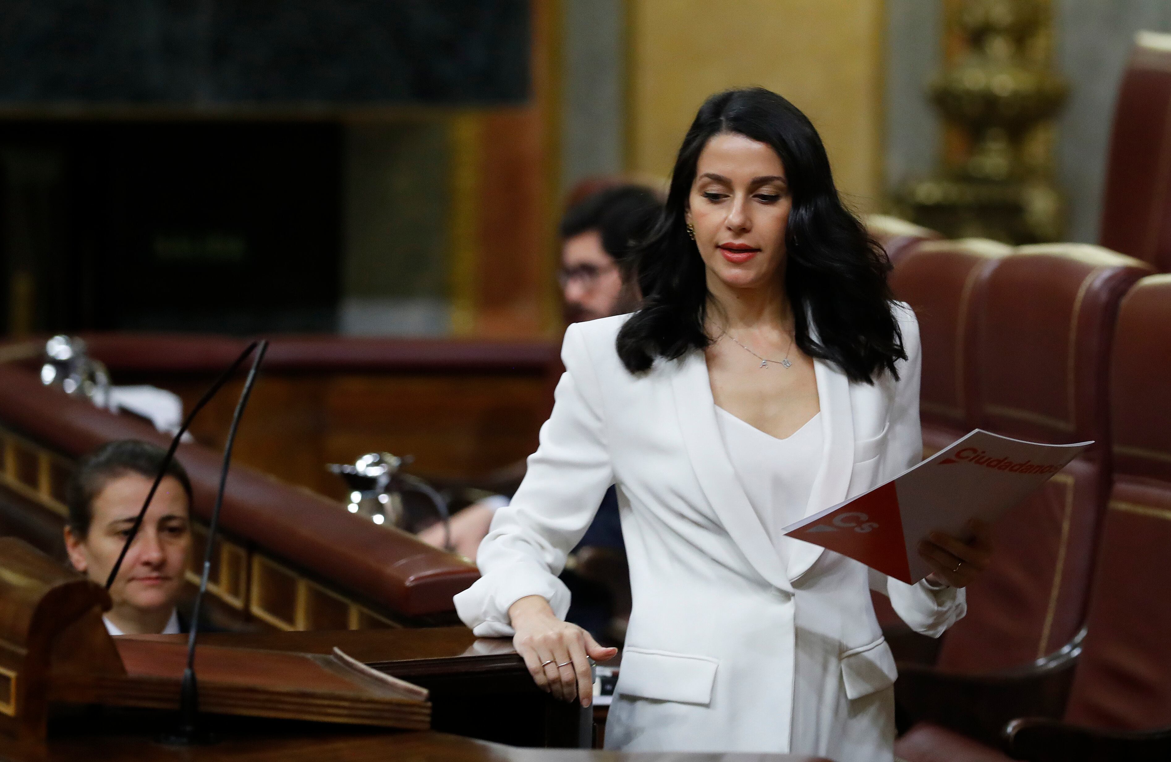 Inés Arrimadas, el pasado diciembre, en el Congreso de los Diputados.