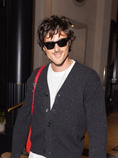 Jacob Elordi at Milan Fashion Week. 