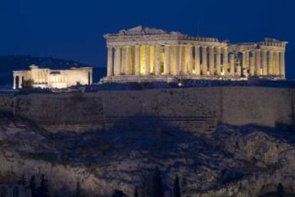 El Partenón y el Erecteón, en Atenas.