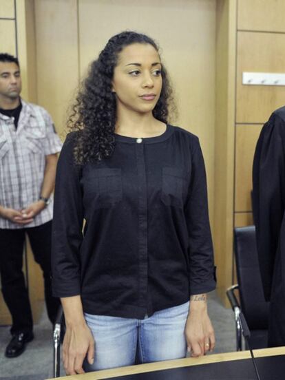 Nadja Benaissa durante el juicio en que fue condenada a libertad condicional, el 25 de agosto de 2010
