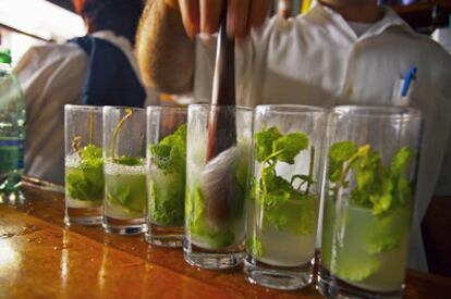 Mojitos en La Bodeguita del Medio, La Habana (Cuba).