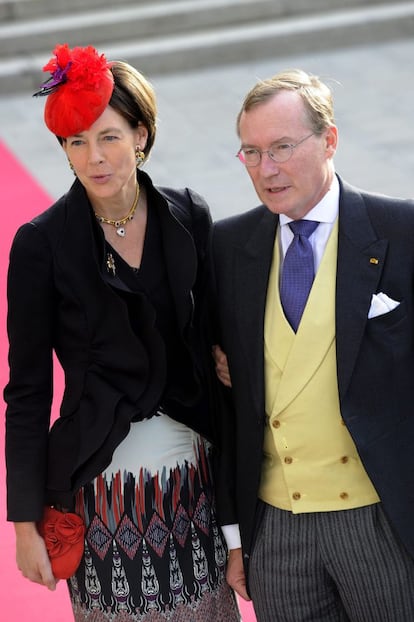 El príncipe Jean de Luxemburgo y la condesa Diana de Nassau.