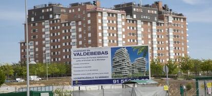 Promoción de viviendas en Valdebebas (Madrid).