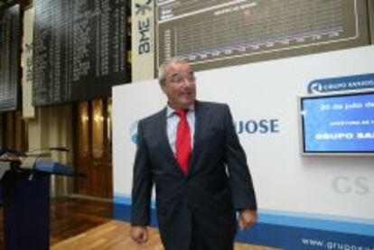 Jacinto Rey, presidente de San Jos&eacute;, en la salida a Bolsa del grupo, en 2009.