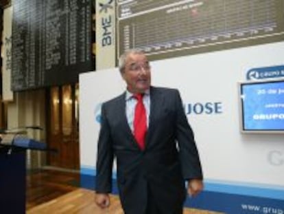 Jacinto Rey, presidente de San Jos&eacute;, en la salida a Bolsa del grupo, en 2009.