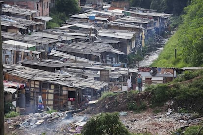 Favela no Jardim Peri Alto, em foto de 2012. 