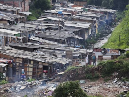 Favela no Jardim Peri Alto, em foto de 2012. 