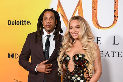 Jay-Z y Beyoncé en el estreno de la película 'Mufasa' en Los Ángeles, el pasado 9 de diciembre de 2024.