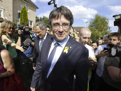 Carles Puigdemont el passat 28 de juliol a Waterloo.