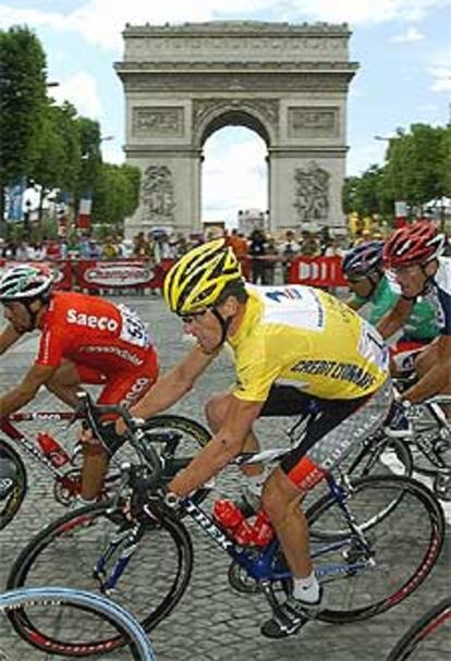 El estadounidense, en la etapa de hoy en París.