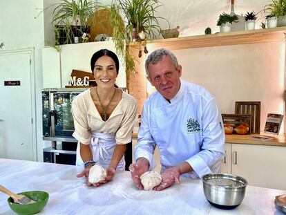 María Kindelán y Juan Carlos Menéndez, en el taller de El Espíritu del Bosque.