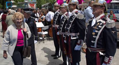 Manuela Carmena en los actos de celebraci&oacute;n de El D&iacute;a de Europa en Madrid. 