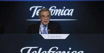 El expresidente de Telefónica, Céar Alierta.